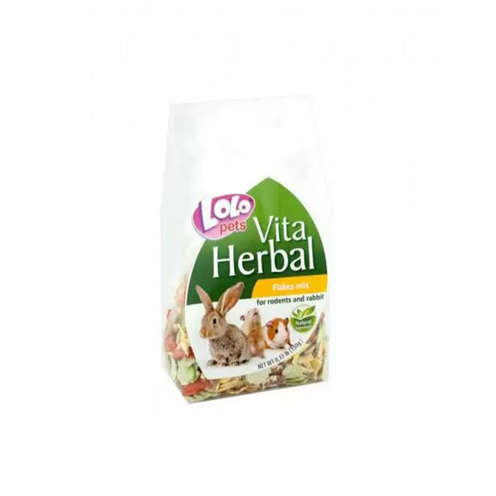 Lolo Pets Herbal Овочевий мікс пластівці для гризунів 150 г (LO-74119) - зображення 1