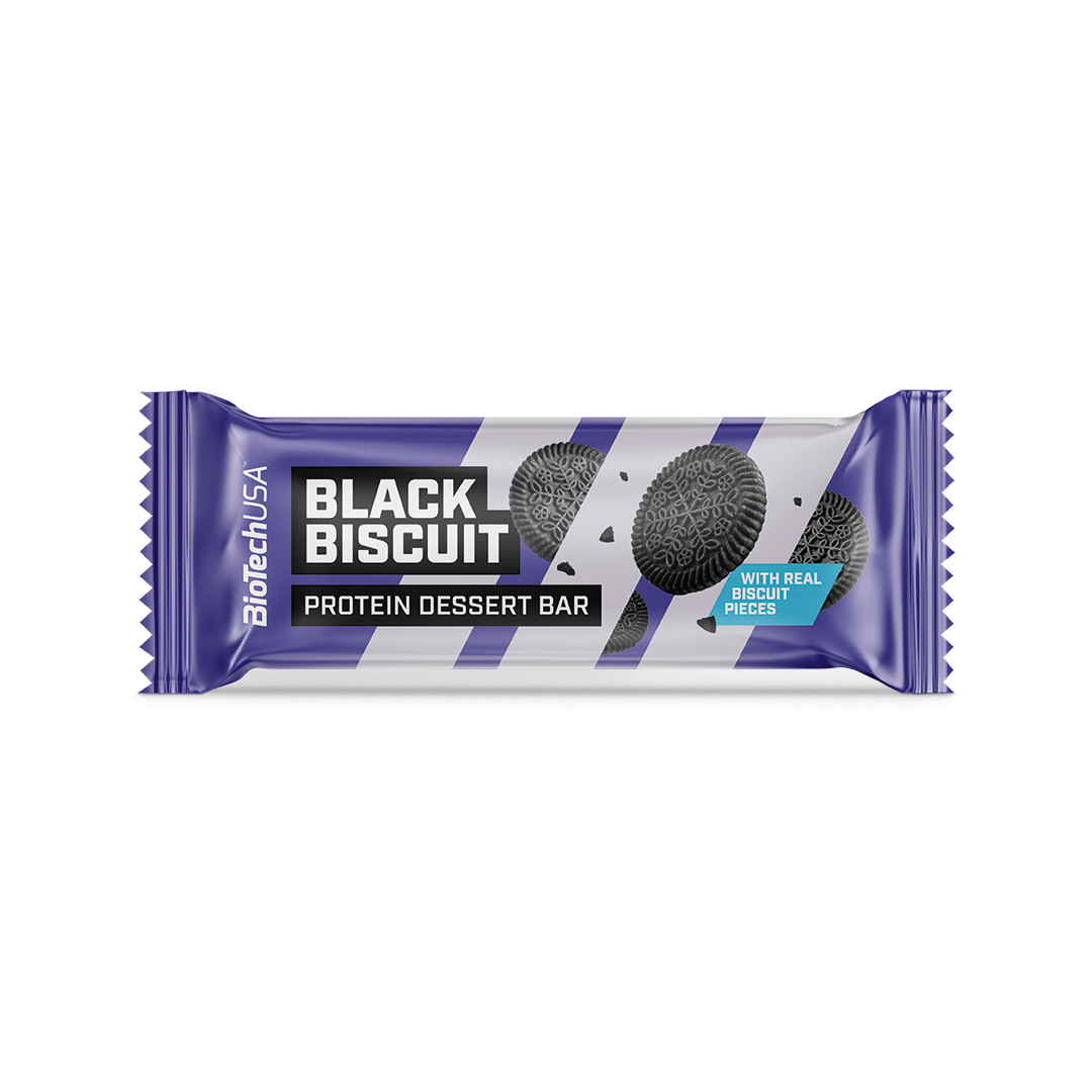 BiotechUSA Protein Dessert Bar 50 g Black Biscuit - зображення 1