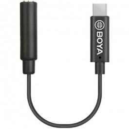 BOYA USB-C - mini-jack 3.5 mm Black (BY-K4)