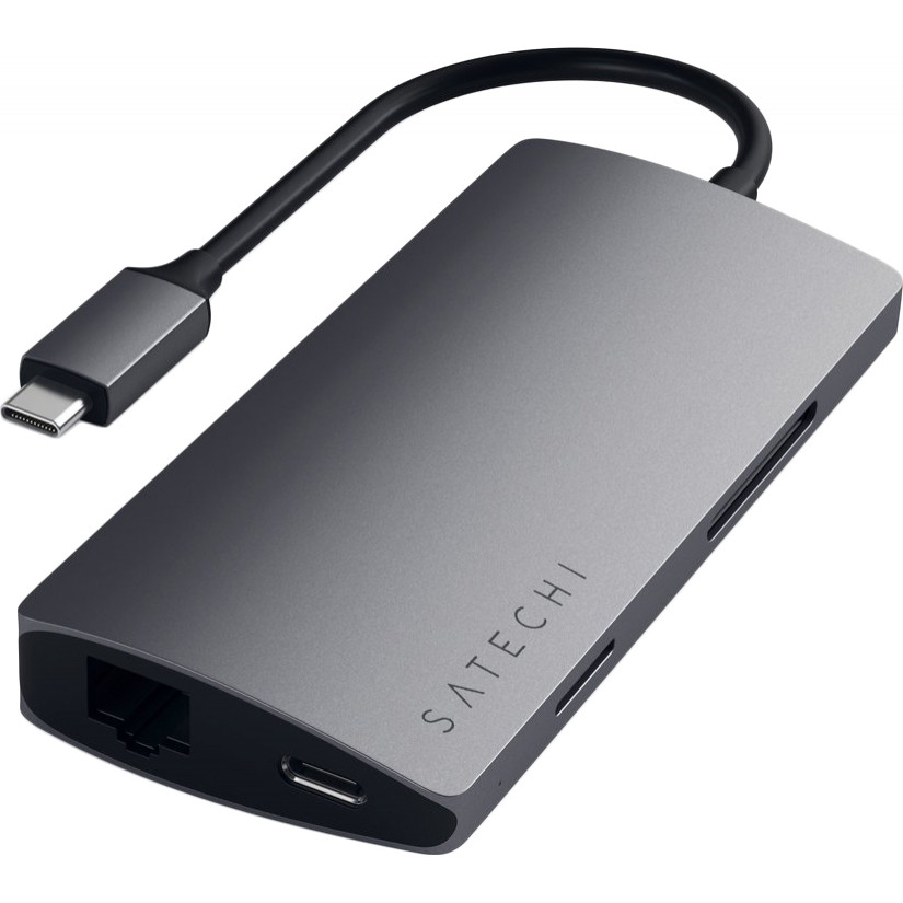 Satechi Type-C Multi-Port Adapter 4K with Ethernet V2 Space Grey (ST-TCMA2M) - зображення 1