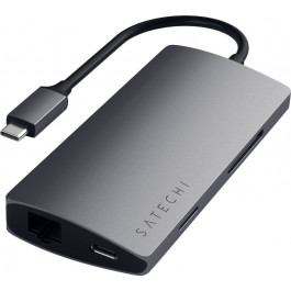 Satechi Type-C Multi-Port Adapter 4K with Ethernet V2 Space Grey (ST-TCMA2M)