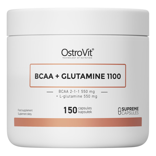 OstroVit BCAA + Glutamine 1100 mg 150 caps /30 servings/ - зображення 1