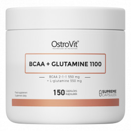 OstroVit BCAA + Glutamine 1100 mg 150 caps /30 servings/