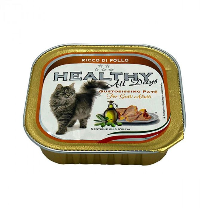 Healthy alldays cat pate’ rich in chicken 100 г (8015912504715) - зображення 1