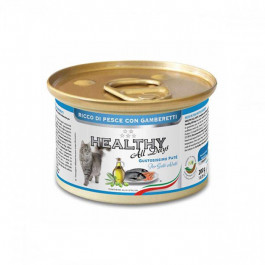 Healthy alldays cat pate’ rich in fish with shrimps 200 г (8015912504685)