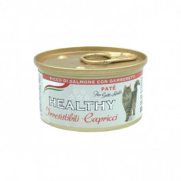   Healthy Irr. Cap cat pate’ rich in salmon with shrimps 85 г (8015912506108)