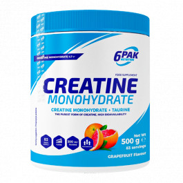 6PAK Nutrition Creatine Monohydrate 500 g /83 servings/ Grapefruit