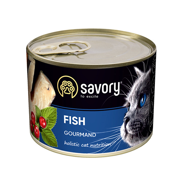 Savory Cat Adult Fish 200 г (30648) - зображення 1