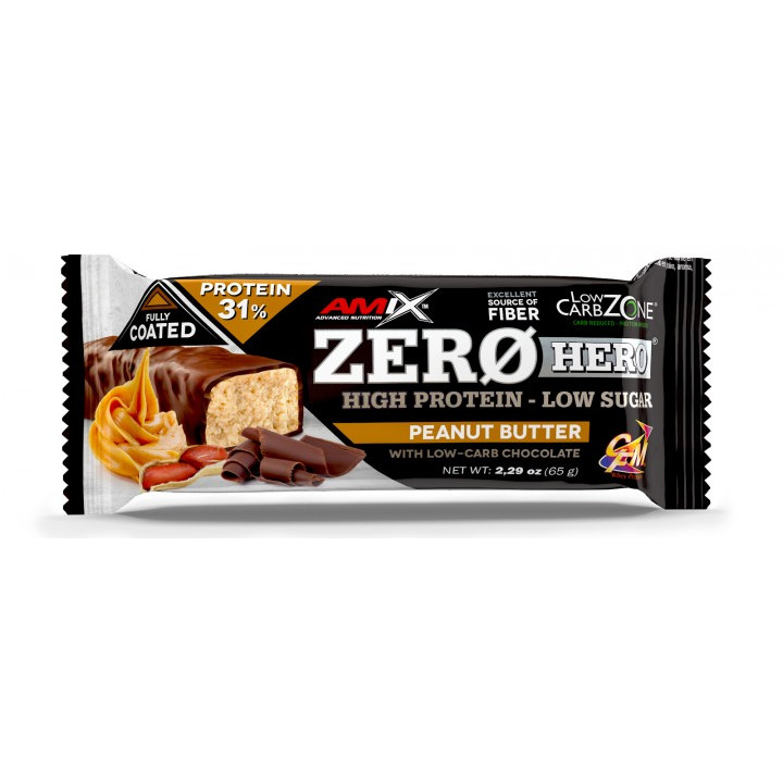 Amix ZeroHero Bar 65 g Peanut Butter - зображення 1