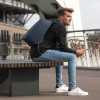 XD Design Bobby Hero Regular anti-theft backpack / light blue (P705.299) - зображення 12