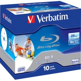 Verbatim BD-R Printable 25GB 6x Jewel Case 10шт (43713)
