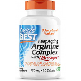 Doctor's Best Fast Acting Arginine Complex 750 mg 60 tabs /30 servings/