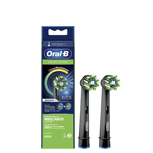 Oral-B EB50BRB Cross Action CleanMaximiser Black 2 шт - зображення 1