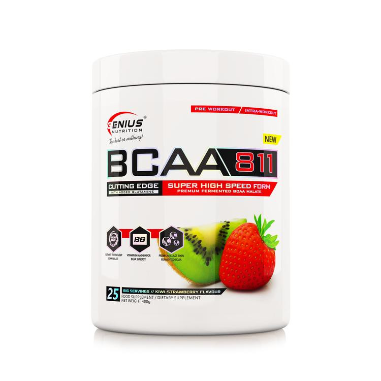 Genius Nutrition BCAA811 400 g /25 servings/ Kiwi Strawberry - зображення 1