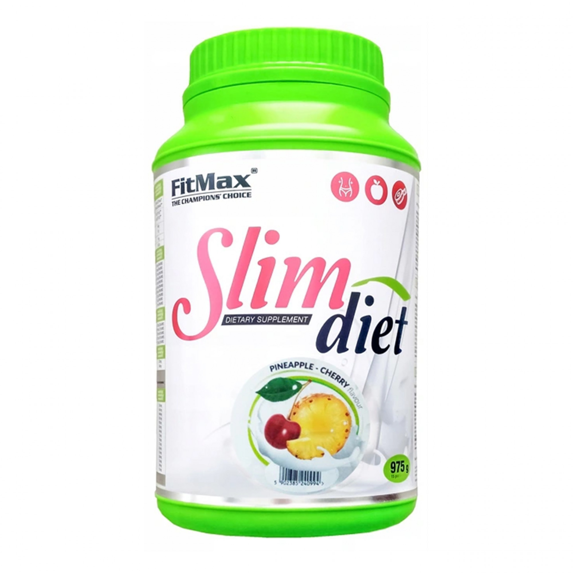 FitMax Slim Diet Powder 975 g /15 servings/ Pineapple Cherry - зображення 1