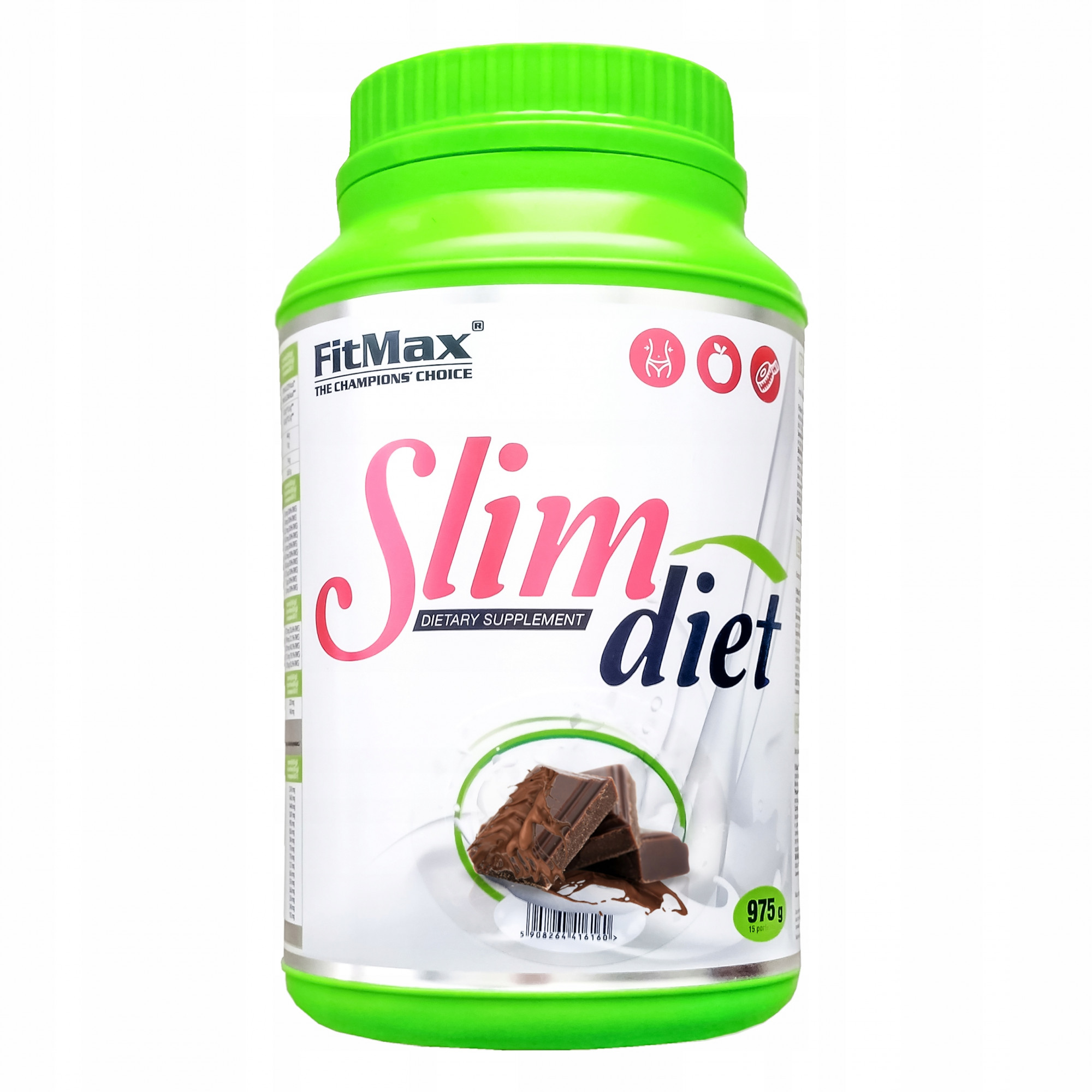 FitMax Slim Diet Powder 975 g /15 servings/ Chocolate - зображення 1