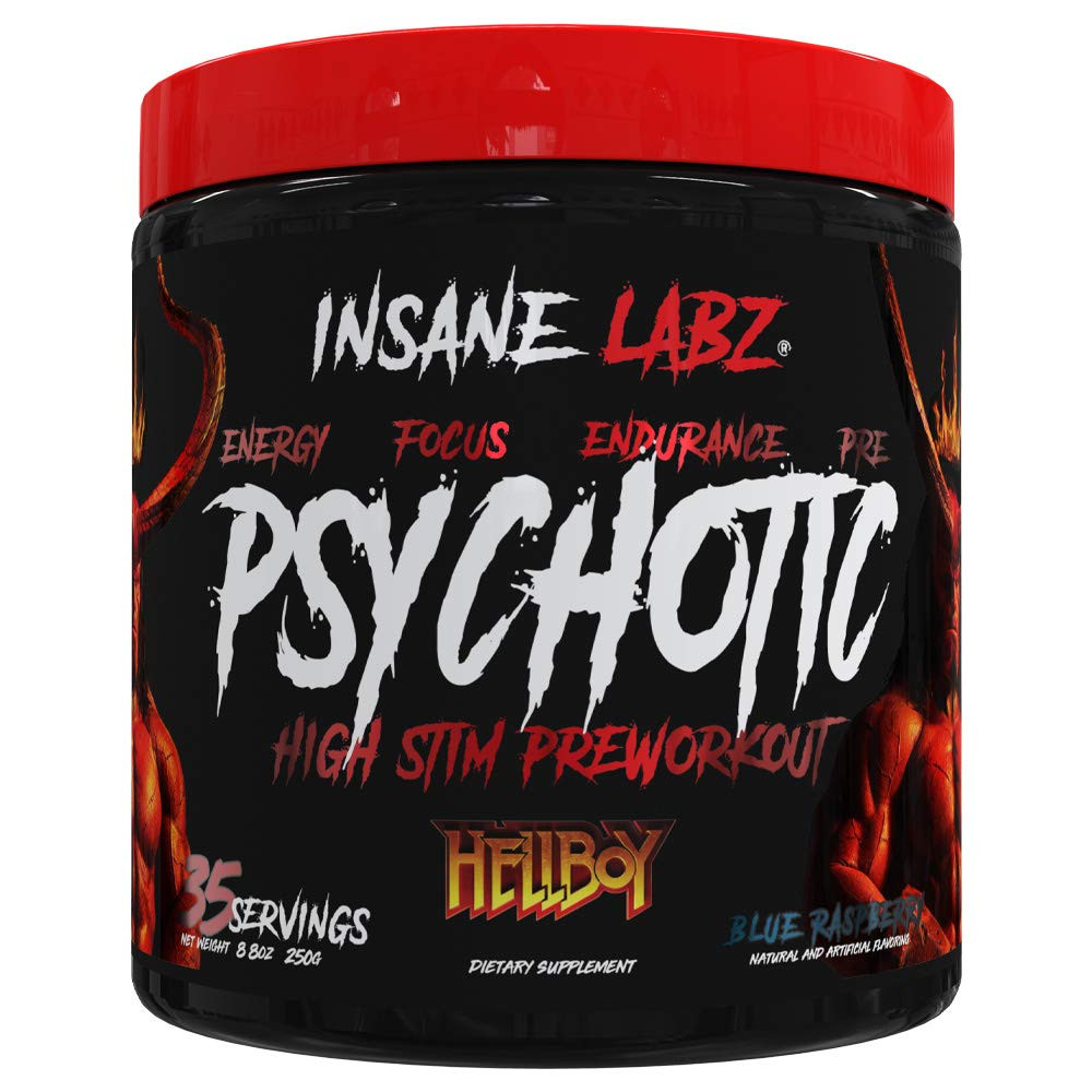 Insane Labz Psychotic HELLBOY Edition 250 g /35 servings/ Blue Raspberry - зображення 1
