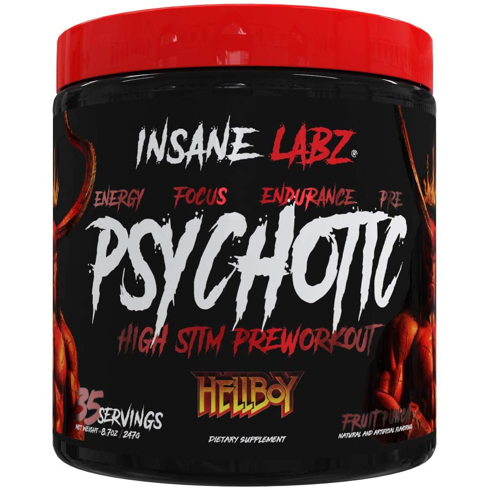 Insane Labz Psychotic HELLBOY Edition 250 g /35 servings/ Fruit Punch - зображення 1