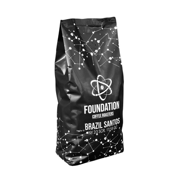 Foundation Coffee Roasters Brasilia Santos в зернах 1 кг - зображення 1