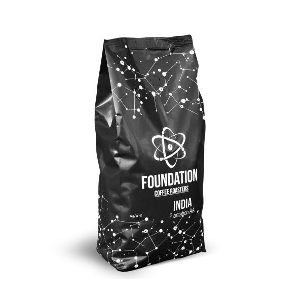 Foundation Coffee Roasters India Plantation AA в зернах 1 кг - зображення 1