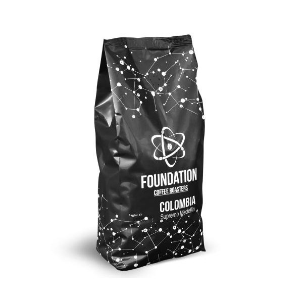 Foundation Coffee Roasters Colombia Supremo Medellin в зернах 1 кг - зображення 1