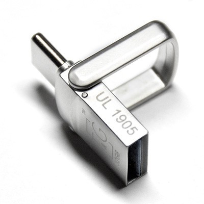 T&G 128 GB 104 Metal series USB 3.0/Type-C Silver (TG104TC-128G3) - зображення 1