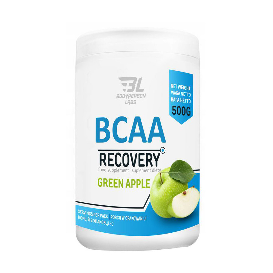 BodyPerson Labs BCAA Recovery 500 g /50 servings/ Green Apple - зображення 1