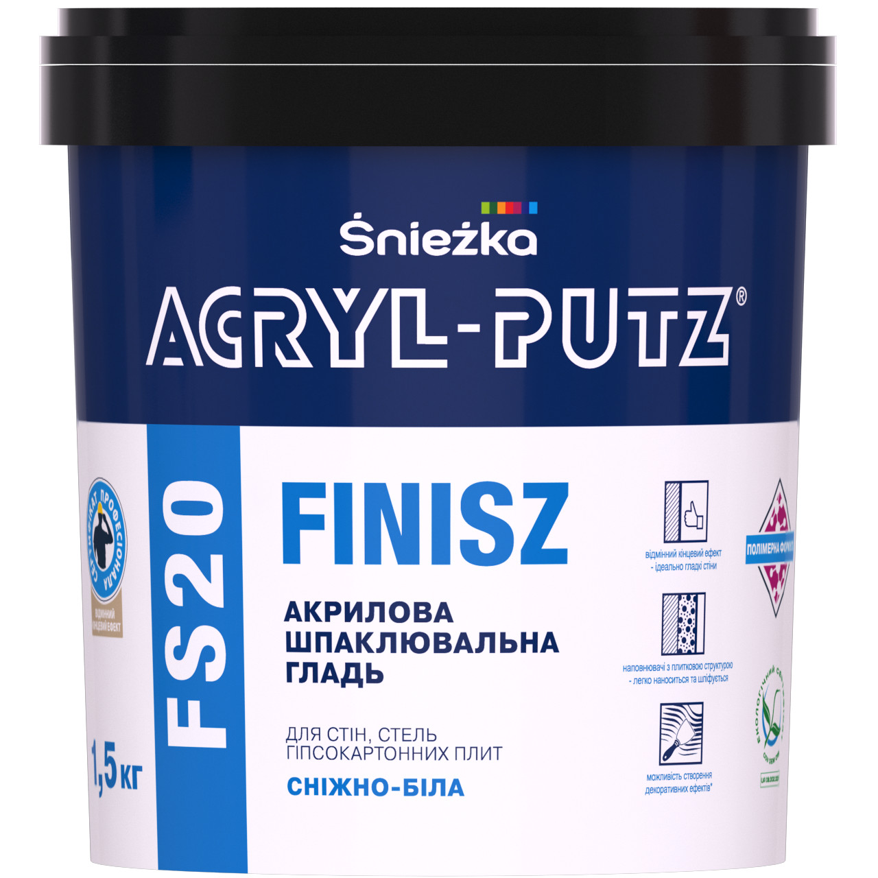 Sniezka ACRYL-PUTZ FS 20 Finisz 1,5кг - зображення 1