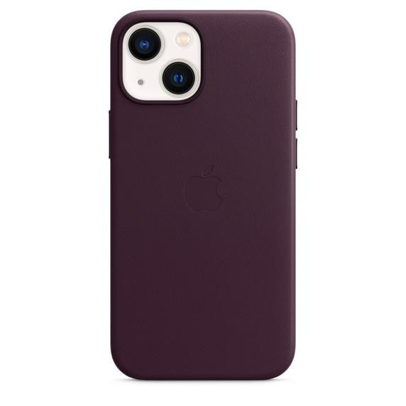 Apple iPhone 13 mini Leather Case with MagSafe - Dark Cherry (MM0G3) - зображення 1