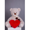 Yarokuz Ведмедик з латками Плюшевий із серцем  Джозеф 140 см Марципан - зображення 1