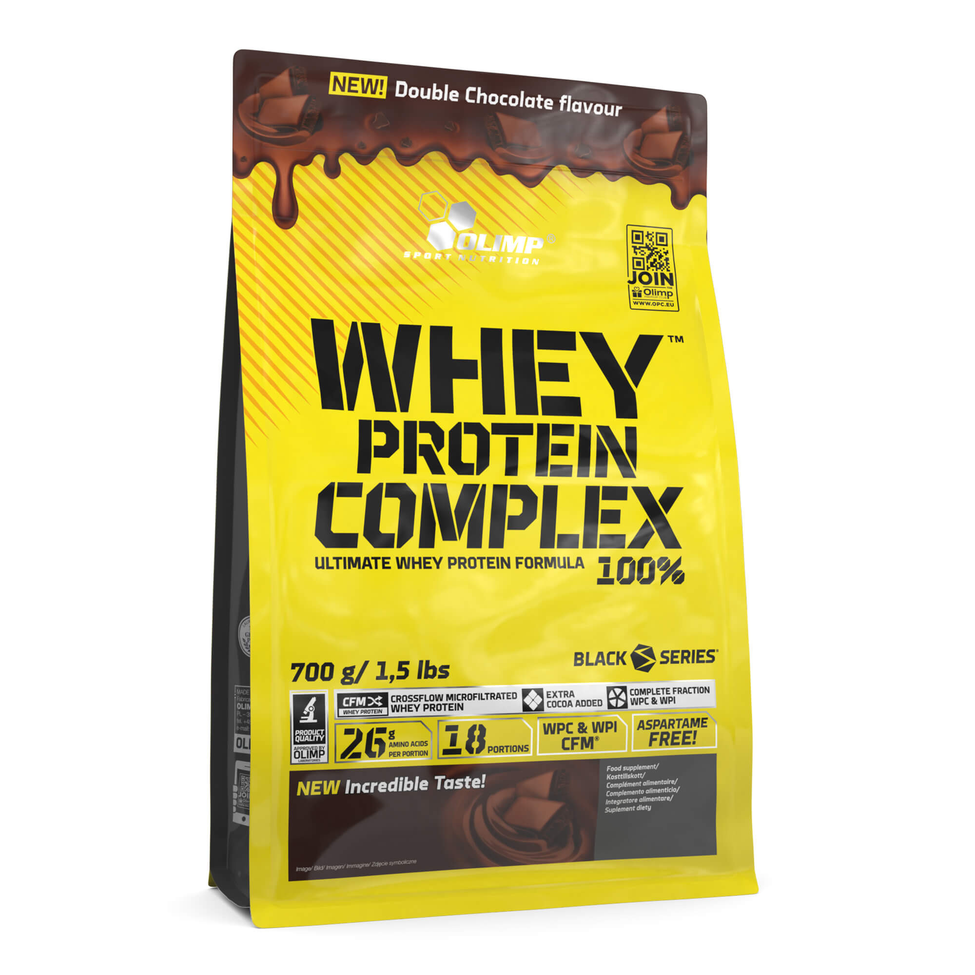 Olimp Whey Protein Complex 100% 700 g /18 servings/ Double Chocolate - зображення 1