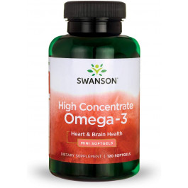 Swanson High Concentrate Omega-3 120 softgels /60 servings/