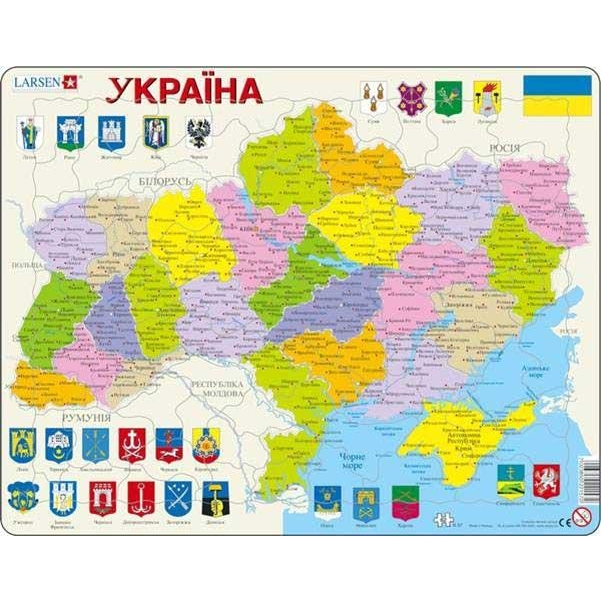 Larsen Карта Украины с гербами - зображення 1