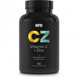 KFD Nutrition Vitamin C + Zinc 120 caps /60 servings/