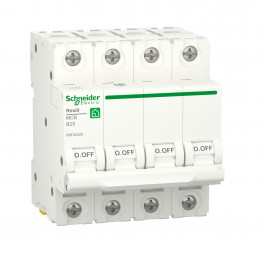   Schneider Electric Resi9 25A 4P кривая В 6кА (R9F02425)