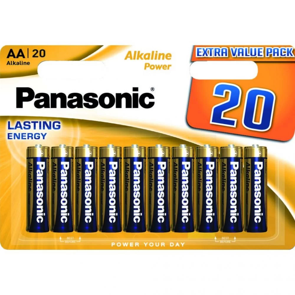 Panasonic AA bat Alkaline 20шт Alkaline Power (LR6REB/20BW) - зображення 1