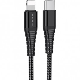   Borofone BU27 Cool Victory PD USB-C to Lightning Black 20W 1m (BU27LB)