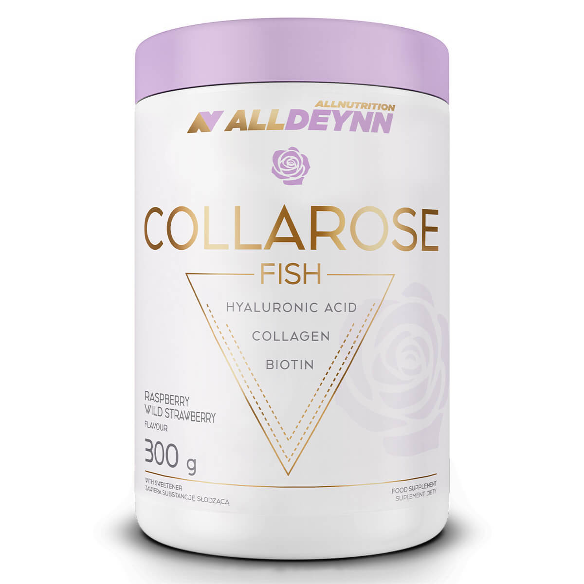 AllNutrition AllDeynn Collarose Fish 300 g /50 servings/ Raspberry Wild Strawberry - зображення 1