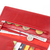 Grande Pelle Вертикальний жіночий гаманець Anet на кнопці  11325 Червоний - зображення 4