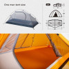 Naturehike Cycling Storage 1P Camping Tent NH18A095-D, orange - зображення 2