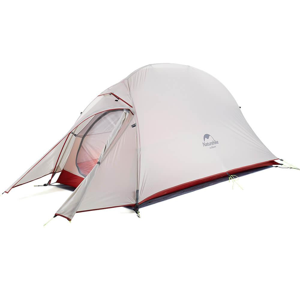 Naturehike Cloud Up 1P Camping Tent 20D NH18T010-T, gray/red - зображення 1
