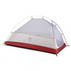 Naturehike Cloud Up 1P Camping Tent 20D NH18T010-T, gray/red - зображення 2