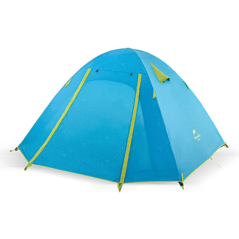 Naturehike P-Series 4P UPF 50+ Family Camping Tent NH18Z044-P, sea blue - зображення 1