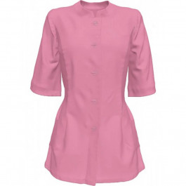 Мой портной Медицинская блуза женская, белая/розовая, размер 52