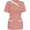 Мой портной Медицинская блуза женская, персиково-белая, размеры 42-48 - зображення 1