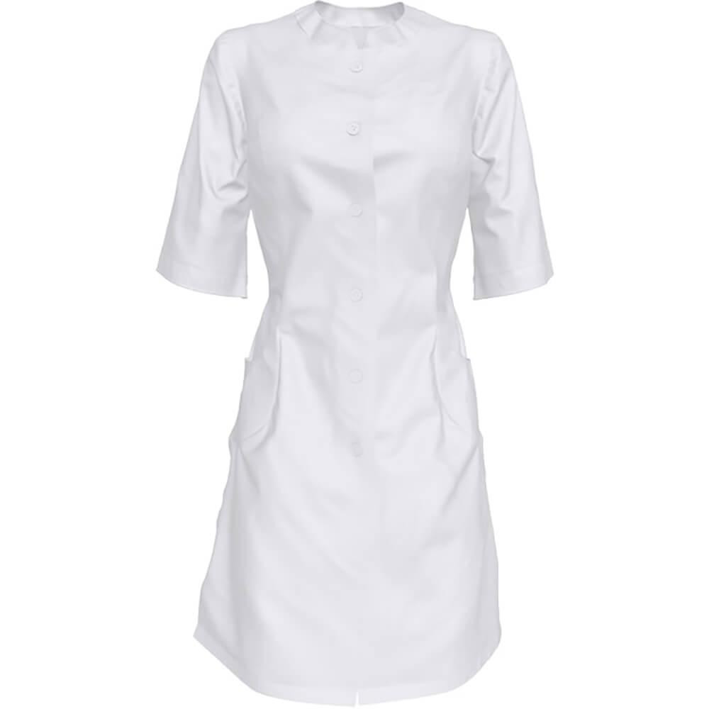Мой портной Медицинский женский халат, белый, размеры 44-54 - зображення 1