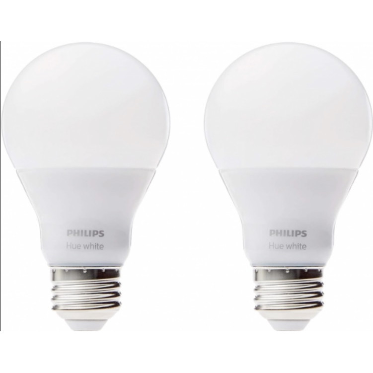 Philips LED Hue Smart A19 60W Equivalent Dimmable 2-Pack (9290011369B) - зображення 1