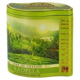 Basilur Чай зеленый рассыпной лист Цейлона Раделла ж/б 100 г (4792252926837)