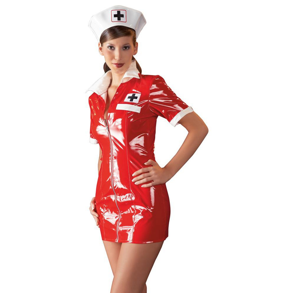 Orion Костюм медсестры Black Level 2851083 красный: платье + шапочка (4024144331260) - зображення 1