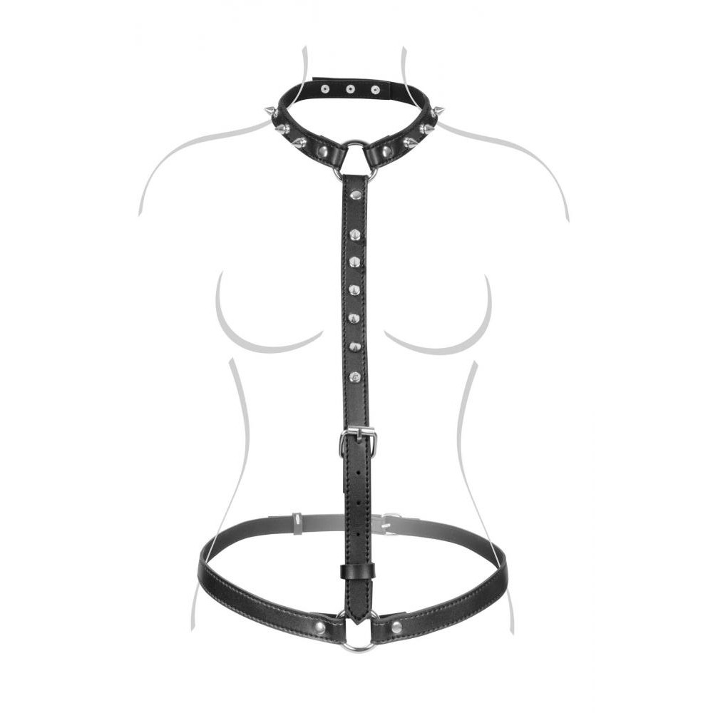 Fetish Tentation Портупея Fetish Tentation Sexy Adjustable Harness, черная (3479225704104) - зображення 1